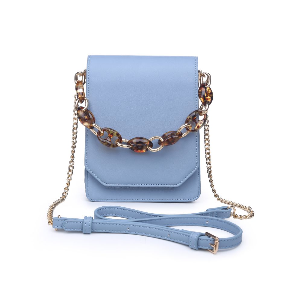 Woman wearing Powder Blue Urban Expressions Bobbie Crossbody 840611169945 View 5 | Powder Blue