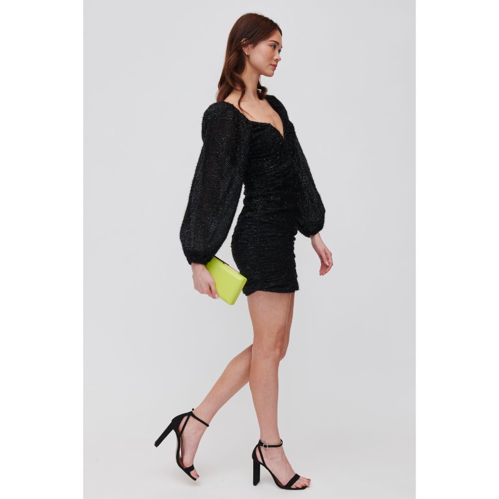 Woman wearing Lime Urban Expressions Thalia Evening Bag 840611118707 View 3 | Lime
