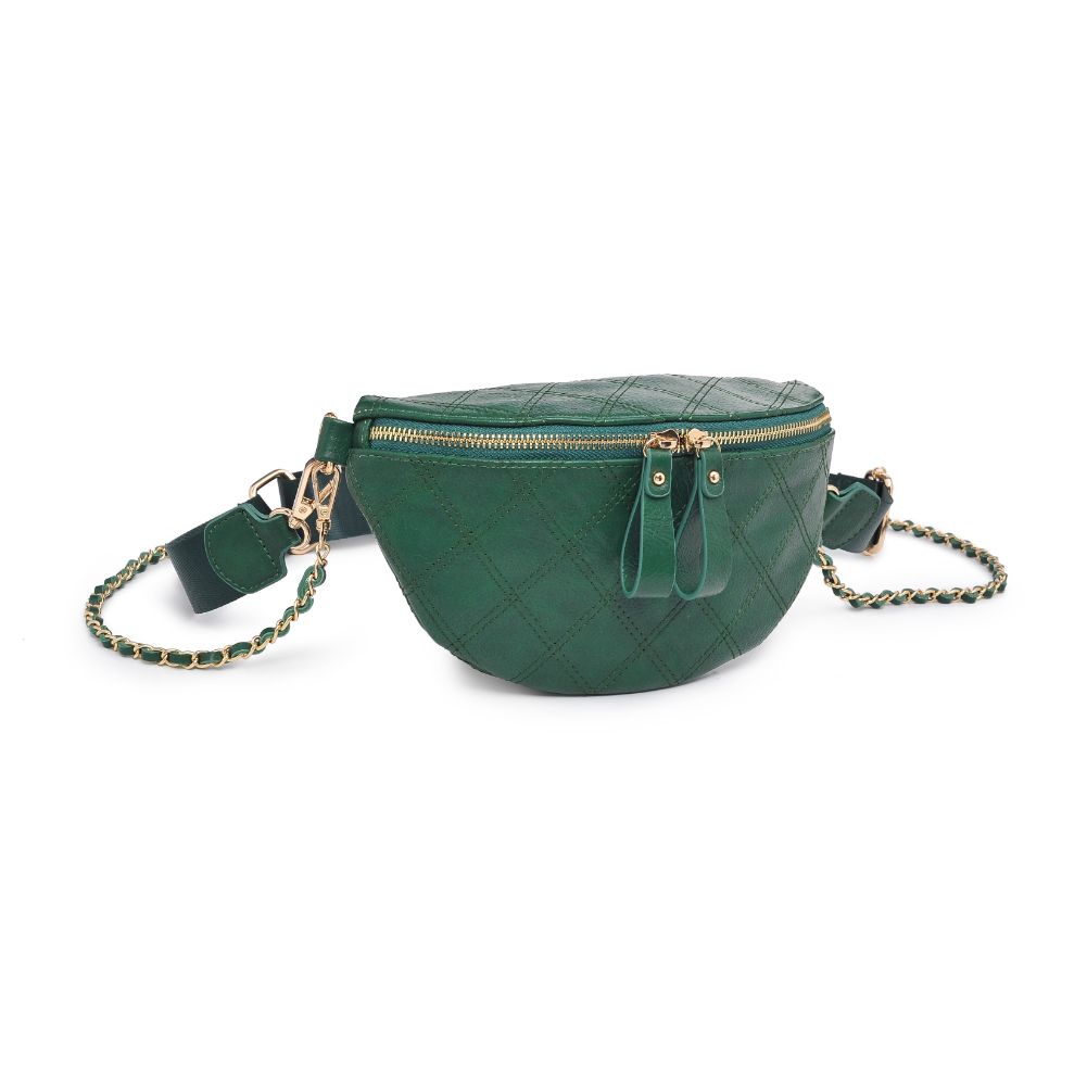 Woman wearing Juniper Urban Expressions Lachlan - Quilted Belt Bag 840611104373 View 6 | Juniper