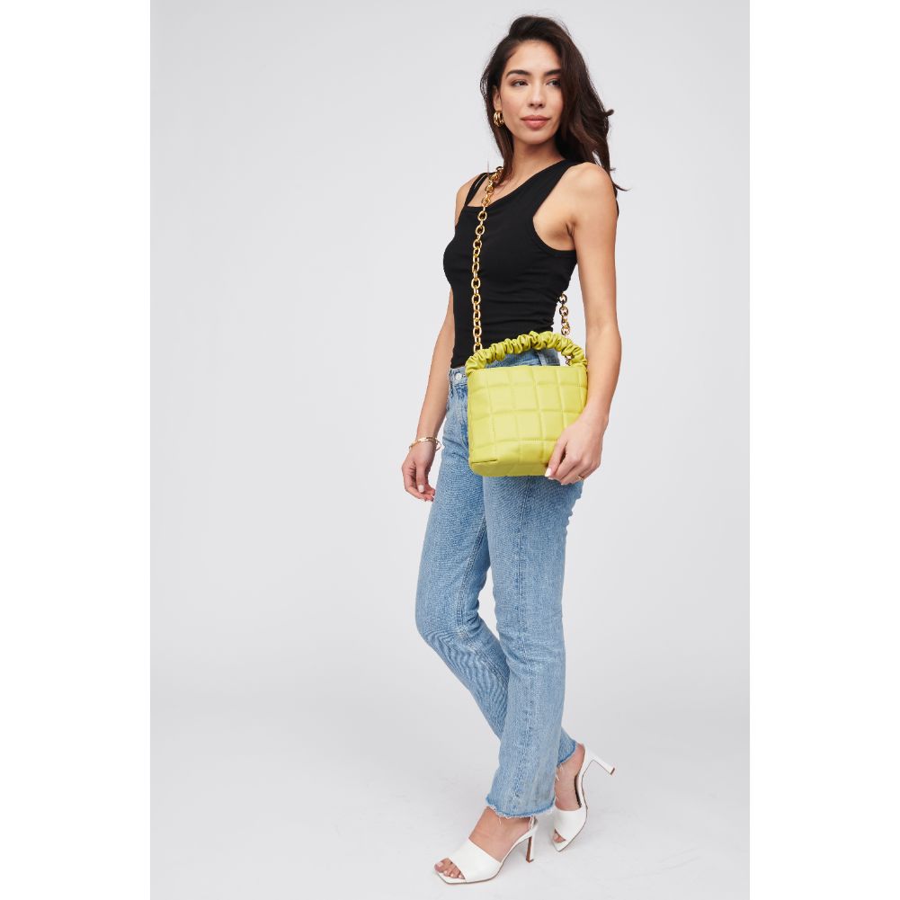 Woman wearing Citron Urban Expressions Bexley Crossbody 818209015929 View 3 | Citron