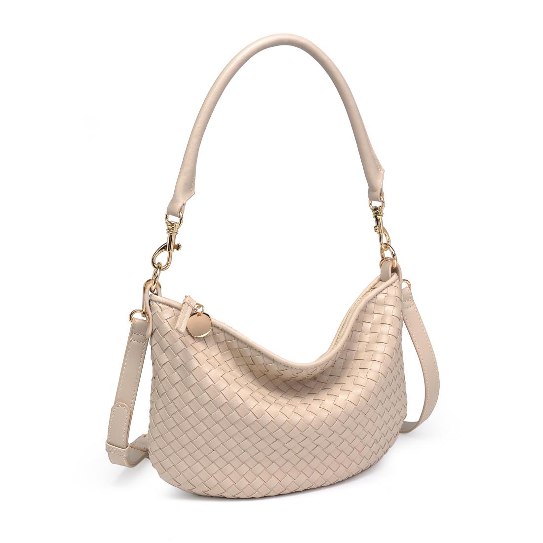 Urban Expressions Jordan - Woven Shoulder Bag 840504216411 View 2 | Oatmilk