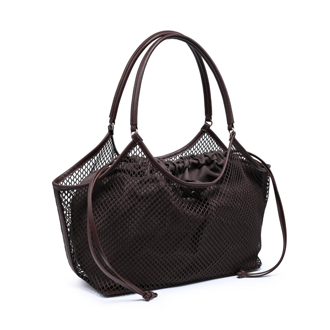 Woman wearing Chocolate Urban Expressions Easton Tote 840504205200 View 6 | Chocolate