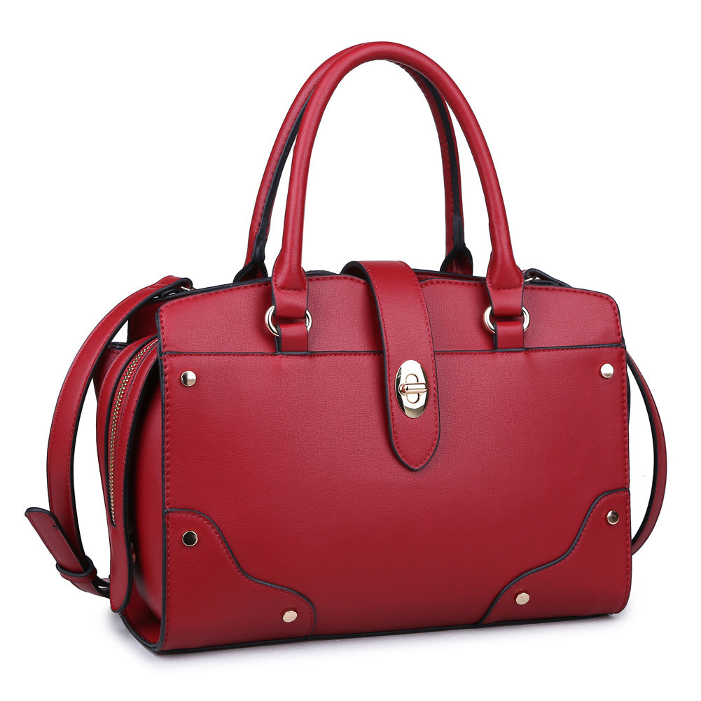 Product Image of Urban Expressions Cleo Satchel NA-840611149459 View 2 | Red