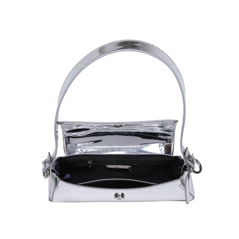 Woman wearing Silver Urban Expressions Donna Crossbody 840611120625 View 9 | Silver