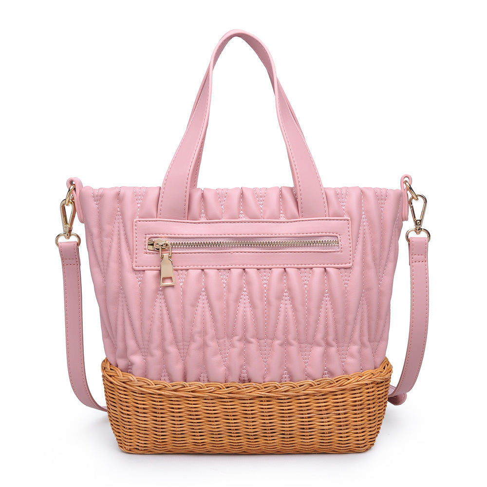 Woman wearing Pink Urban Expressions Esperanza Tote NA-840611158710 View 7 | Pink