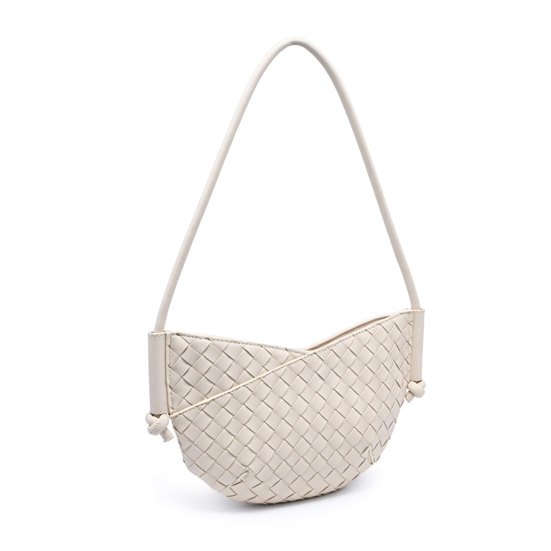 Woman wearing Oatmilk Urban Expressions Oakley Shoulder Bag 840504204210 View 6 | Oatmilk