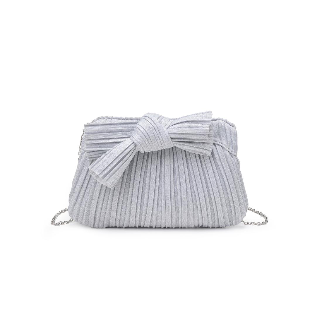 Woman wearing Silver Urban Expressions Yvonne Clutch 840611198600 View 5 | Silver