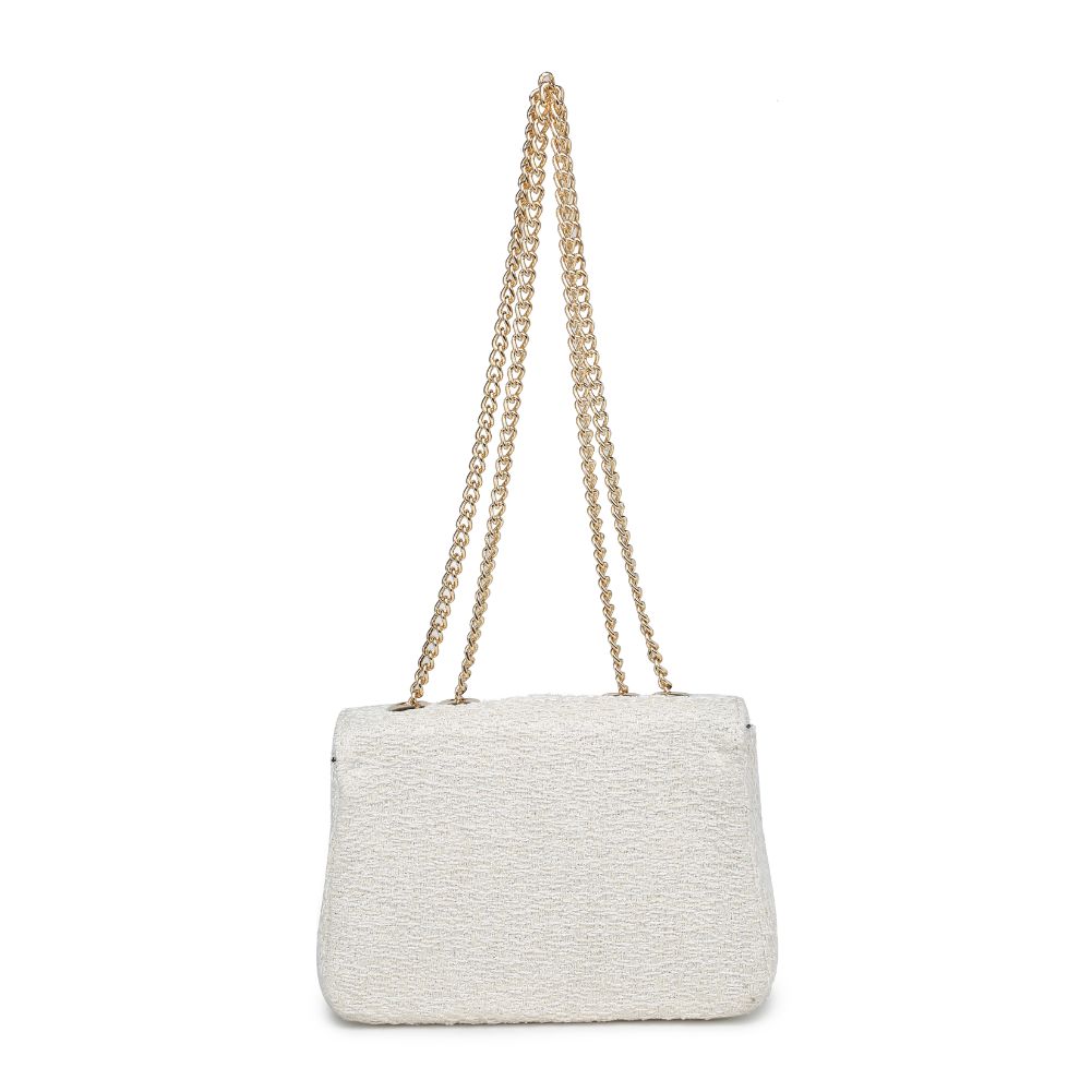 Woman wearing White Urban Expressions Camille Shoulder Bag 818209019712 View 7 | White