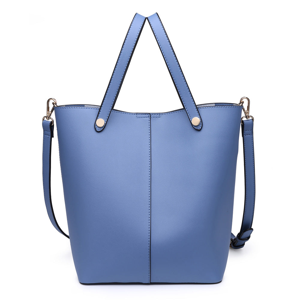 Woman wearing Denim Urban Expressions Carolina Tote NA-840611161703 View 7 | Denim