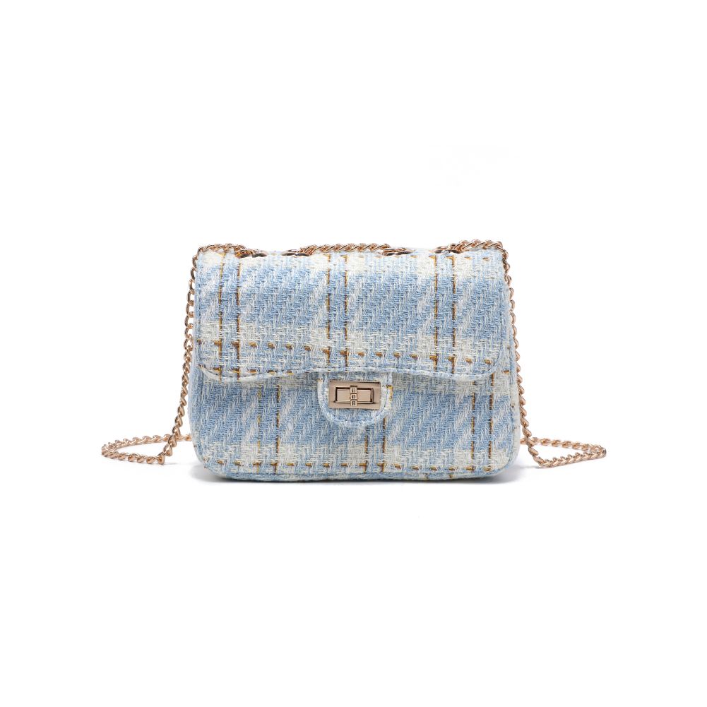 Woman wearing Blue Urban Expressions Camille Shoulder Bag 818209019729 View 5 | Blue
