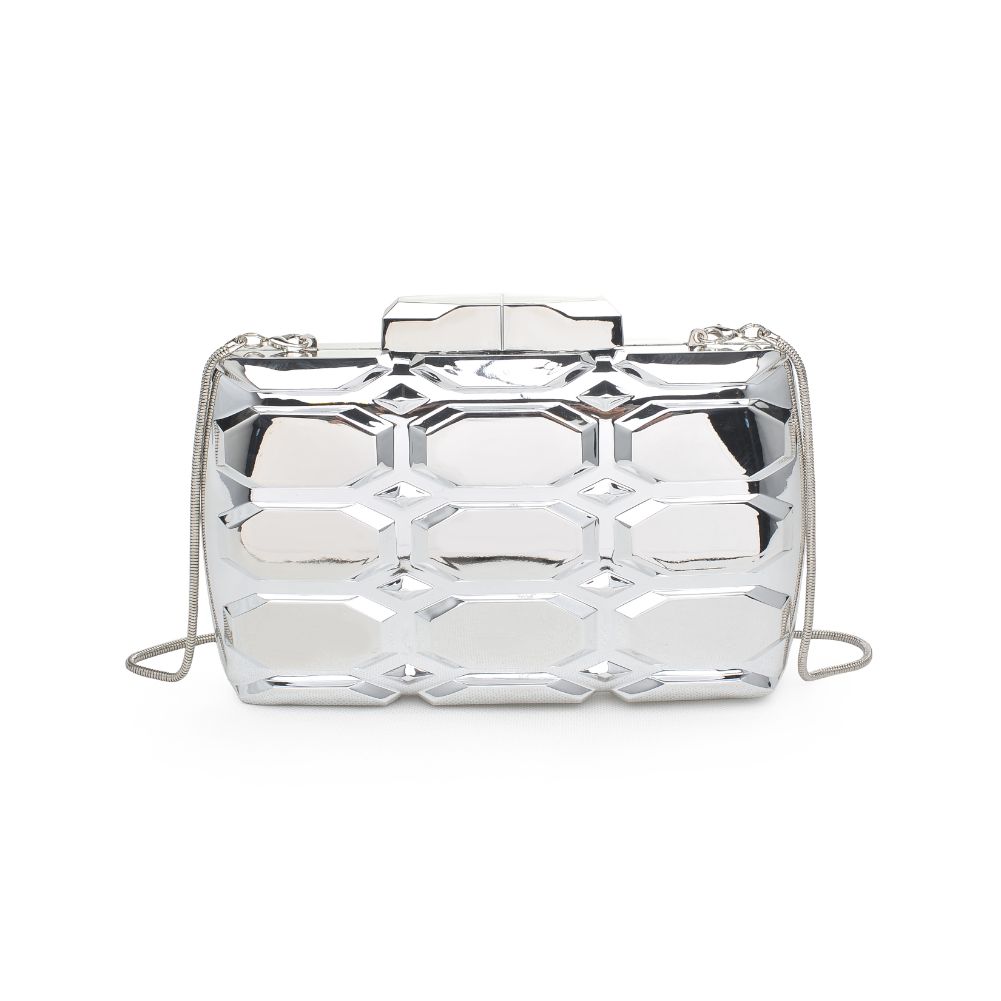 Product Image of Urban Expressions Rexha Evening Bag 840611171658 View 7 | Silver