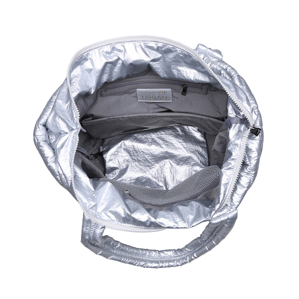 Product Image of Urban Expressions Kickoff Tote NA-840611162397 View 4 | Silver