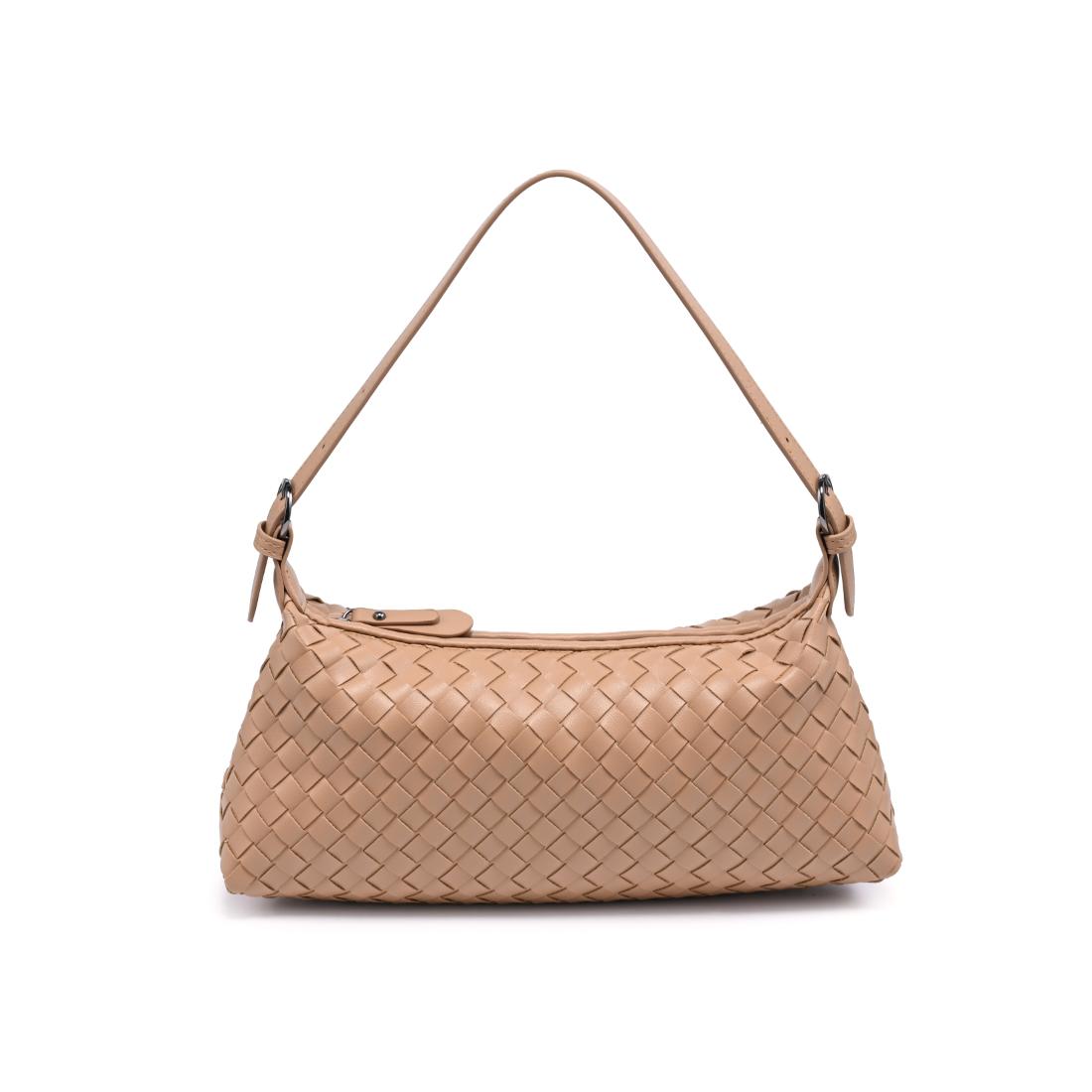 Woman wearing Camel Urban Expressions Audrey Shoulder Bag 840504204098 View 5 | Camel