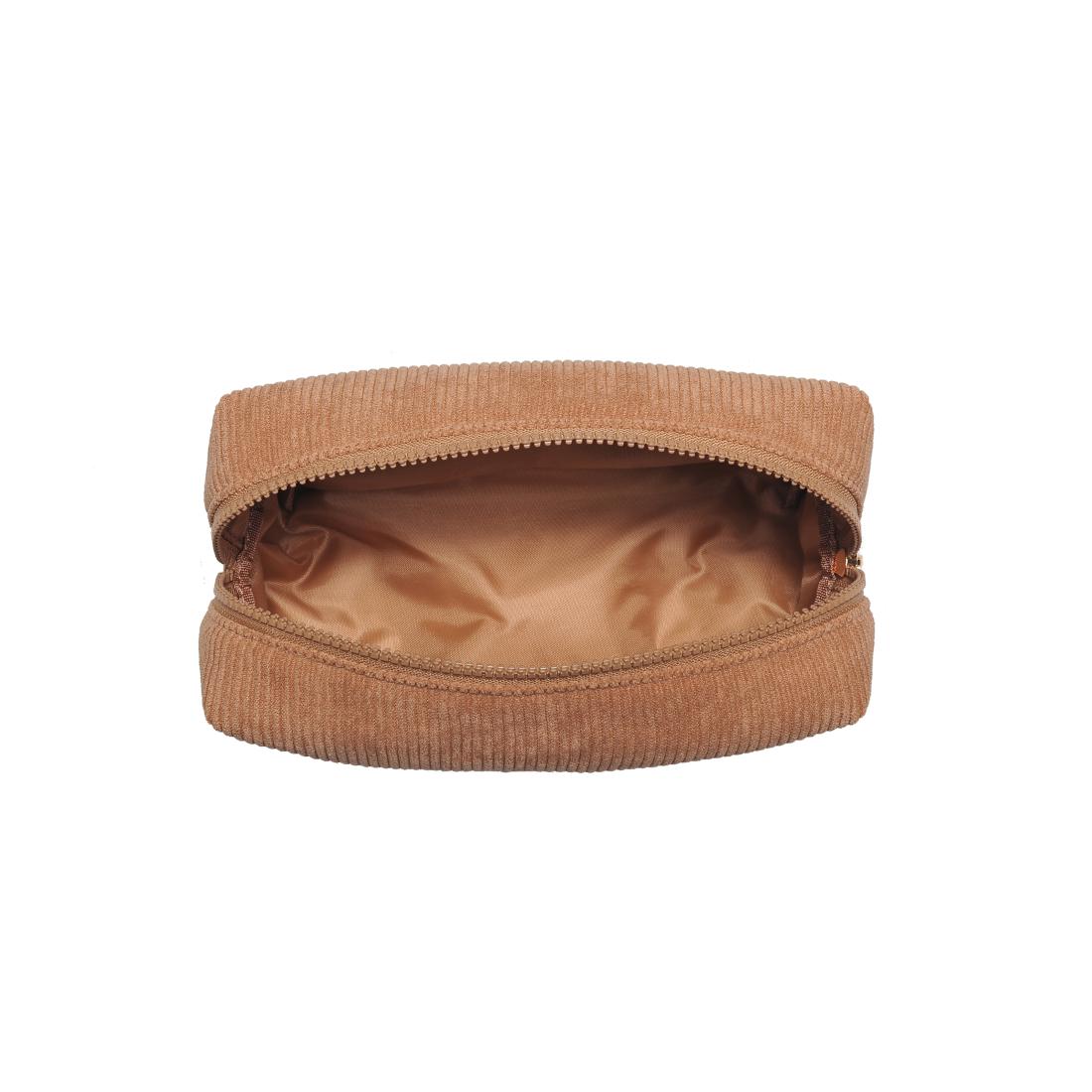 Urban Essentials Cordially Yours - Corduroy Cosmetic & Travel Organizer Pouch 840611197009 View 8 | Natural
