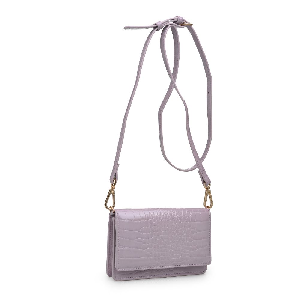 Product Image of Urban Expressions Emma Croc Crossbody 840611169464 View 2 | Lavender