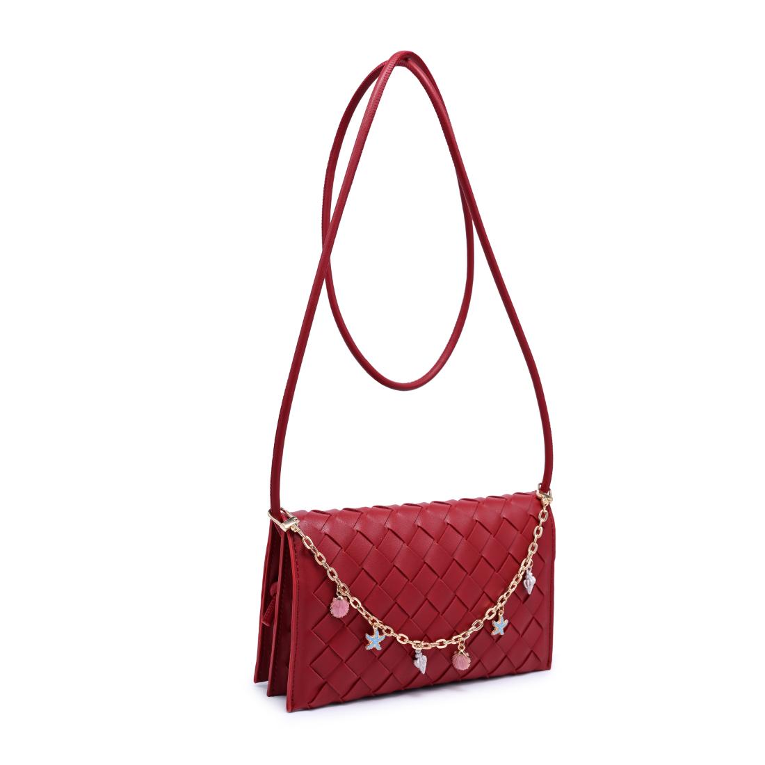 Woman wearing Red Urban Expressions Aubrey Crossbody 840504205637 View 6 | Red