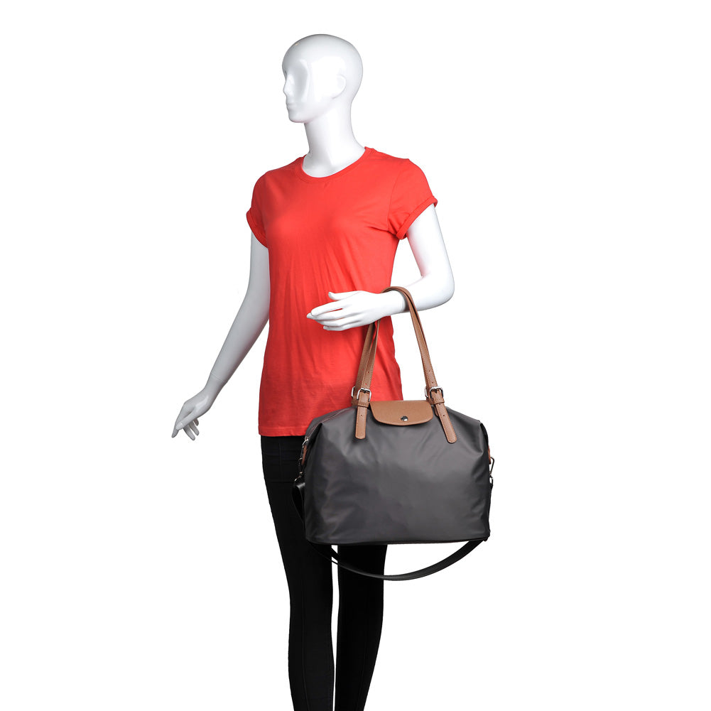 Product Image of Urban Expressions Justine Satchel NA-840611157751 View 5 | Charcoal