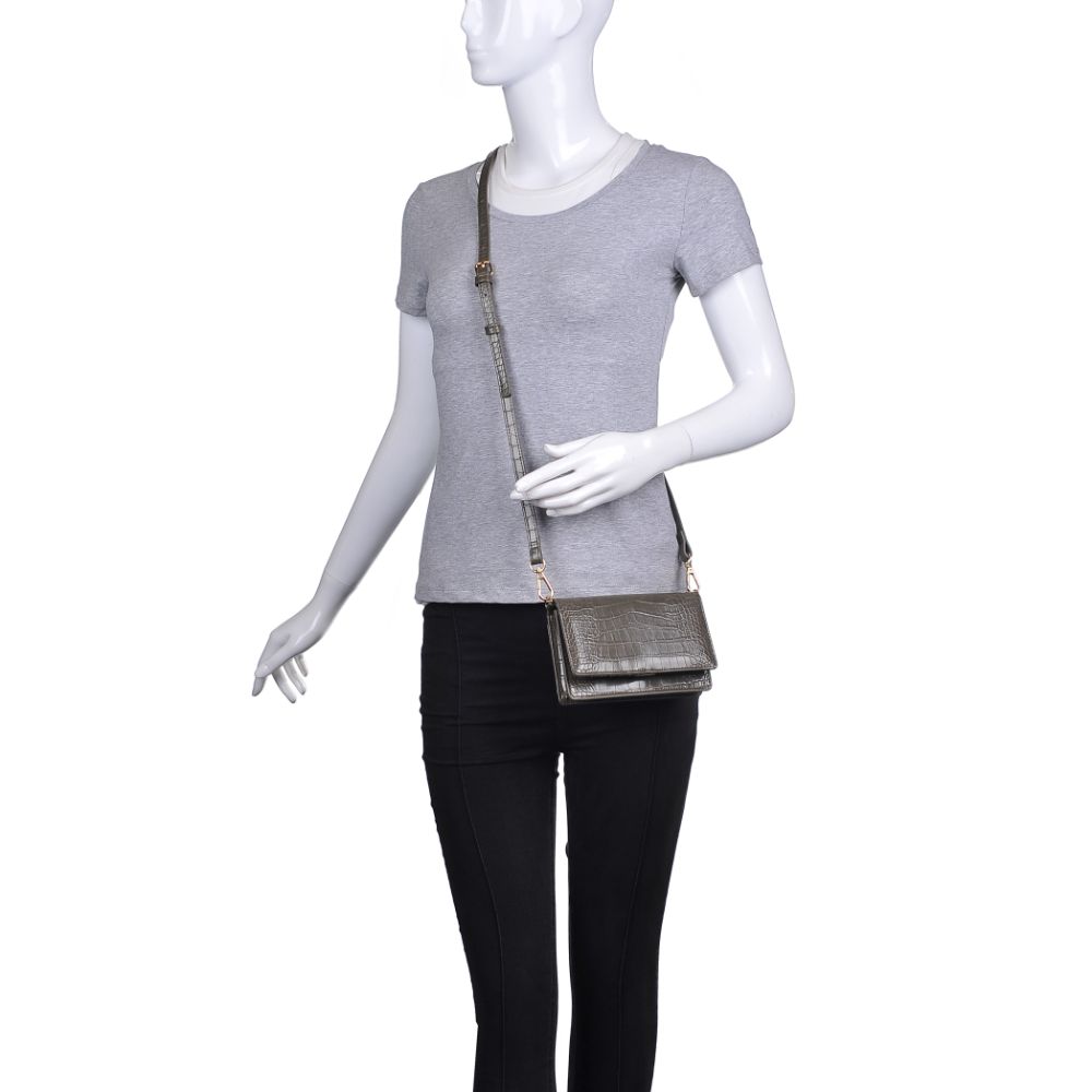 Product Image of Urban Expressions Emma Snake Crossbody 840611173911 View 5 | Olive