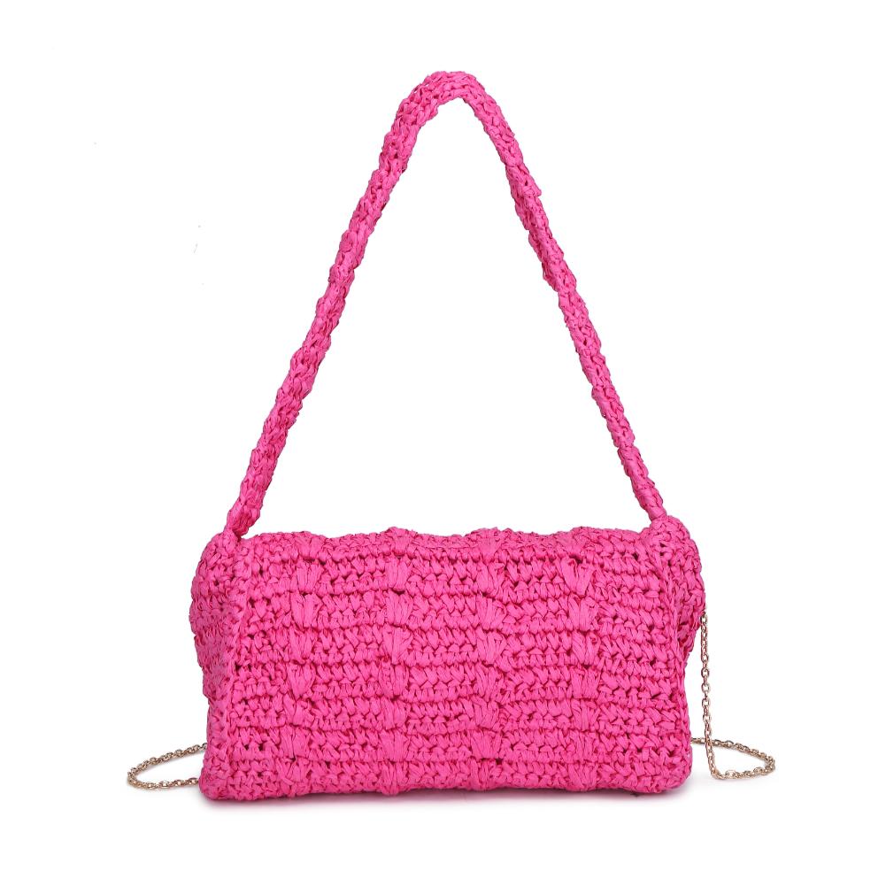 Woman wearing Hot Pink Urban Expressions Anika Crossbody 840611124630 View 7 | Hot Pink