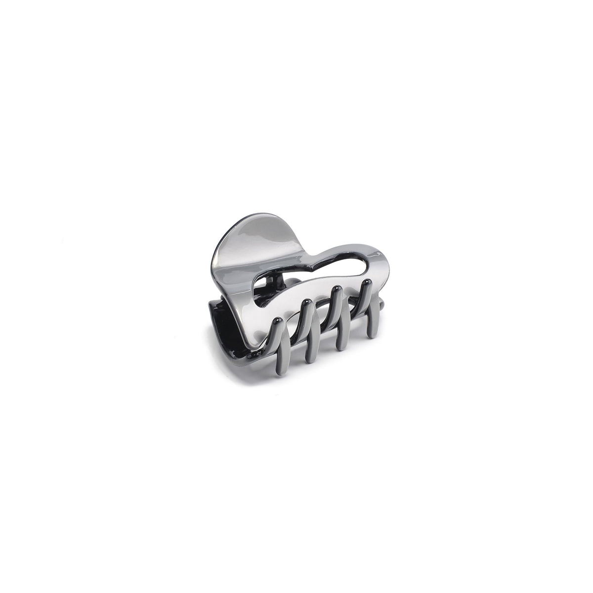 Urban Expressions Heart Design Small Claw Hair Claw 818209013390 View 1 | Gunmetal
