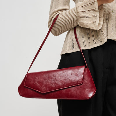 Woman wearing Wine Urban Expressions Mett Shoulder Bag 840504212697 View 1 | Wine