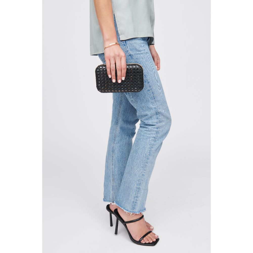 Woman wearing Black Urban Expressions Itzel Minaudiere 840611100061 View 2 | Black
