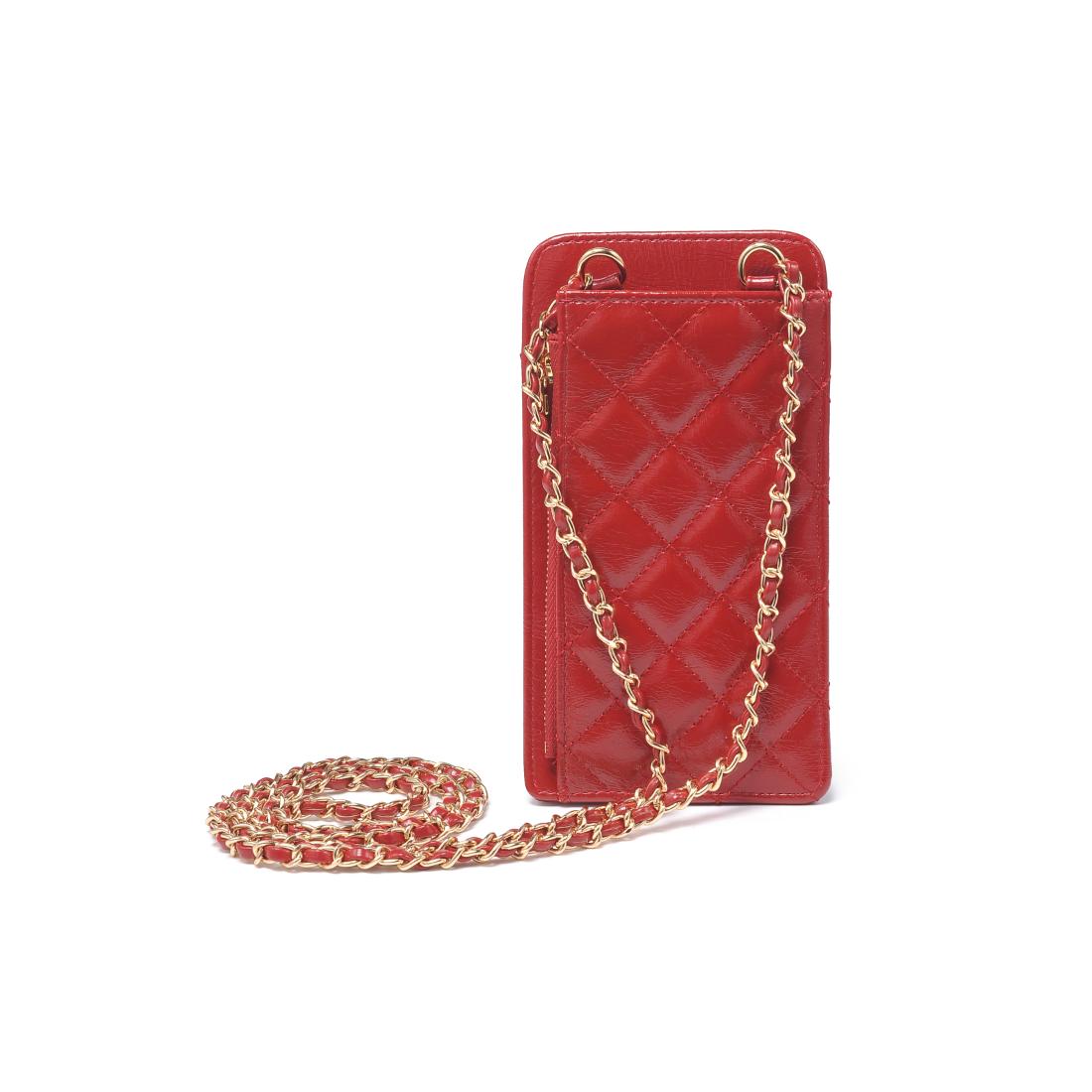 Woman wearing Red Urban Expressions Brianna 2.0 Cell Phone Crossbody 840504203749 View 7 | Red