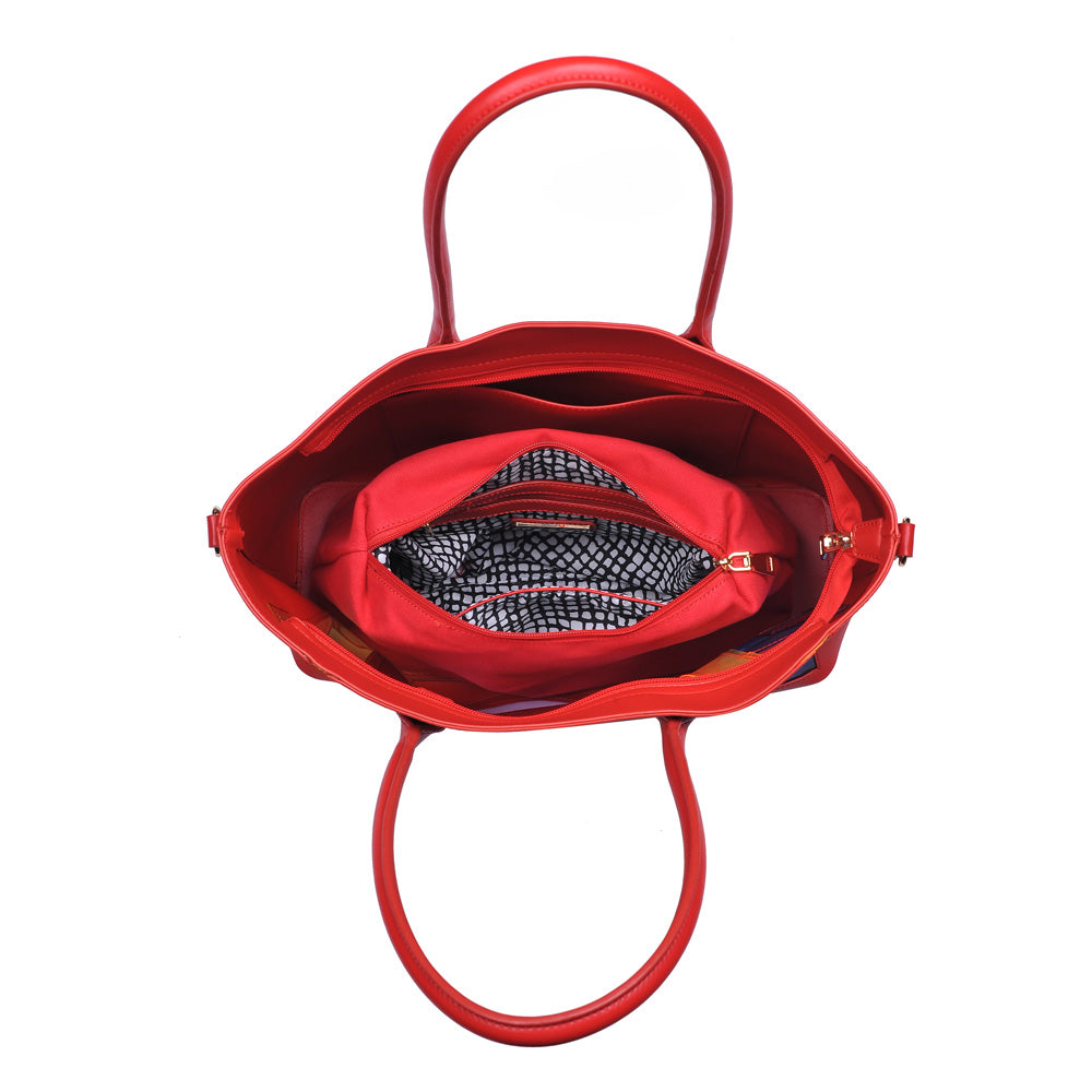 Woman wearing Red Urban Expressions Love Tote 840611160706 View 9 | Red