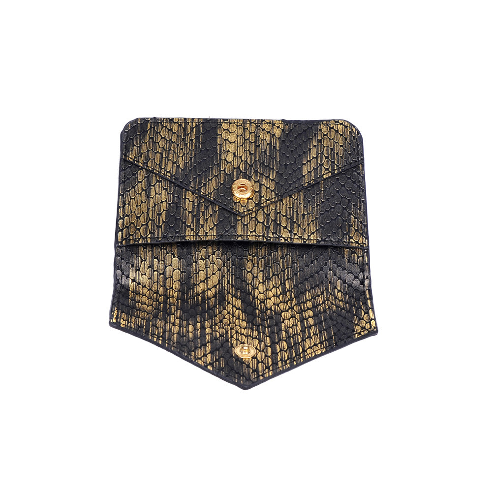 Product Image of Urban Expressions Fifi Snake Card Holder NA-840611120168 View 4 | Dark Gold