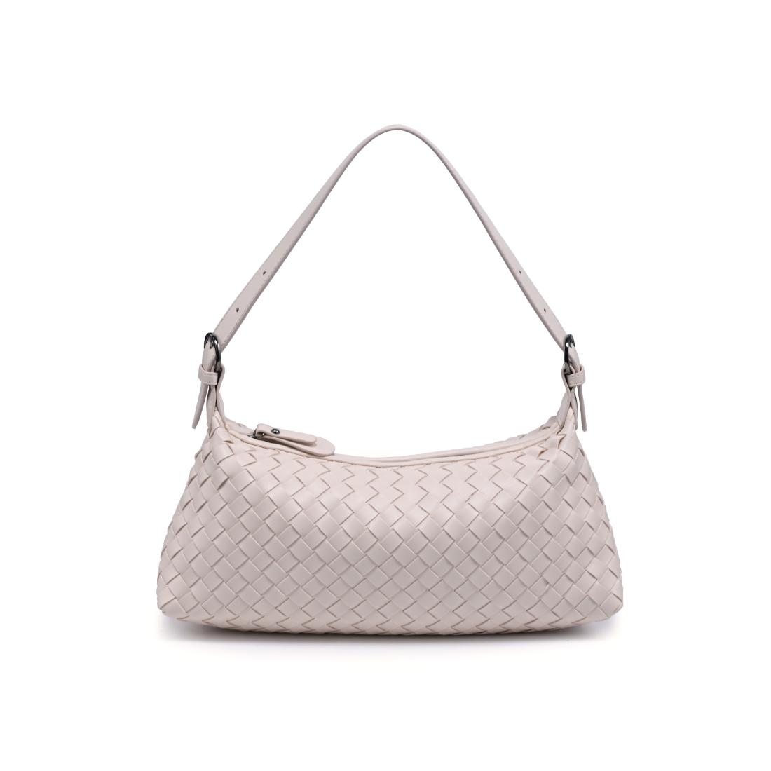 Woman wearing Oatmilk Urban Expressions Audrey Shoulder Bag 840504204067 View 5 | Oatmilk
