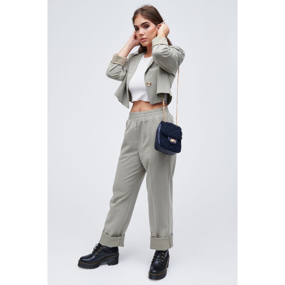 Woman wearing Midnight Urban Expressions Dorper Crossbody 818209010108 View 4 | Midnight