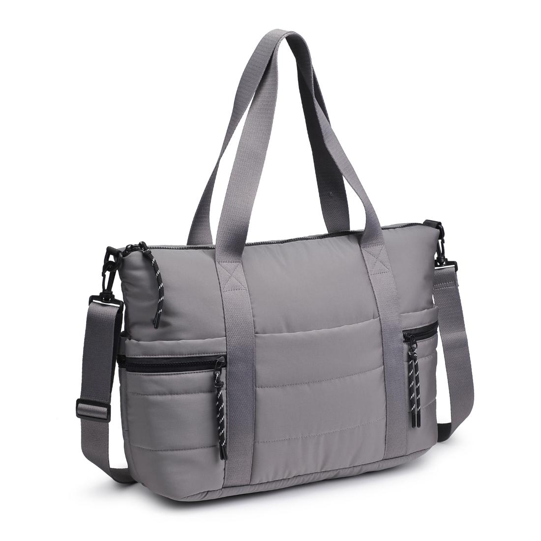Woman wearing Grey Urban Expressions Jessi Tote 840611141163 View 6 | Grey