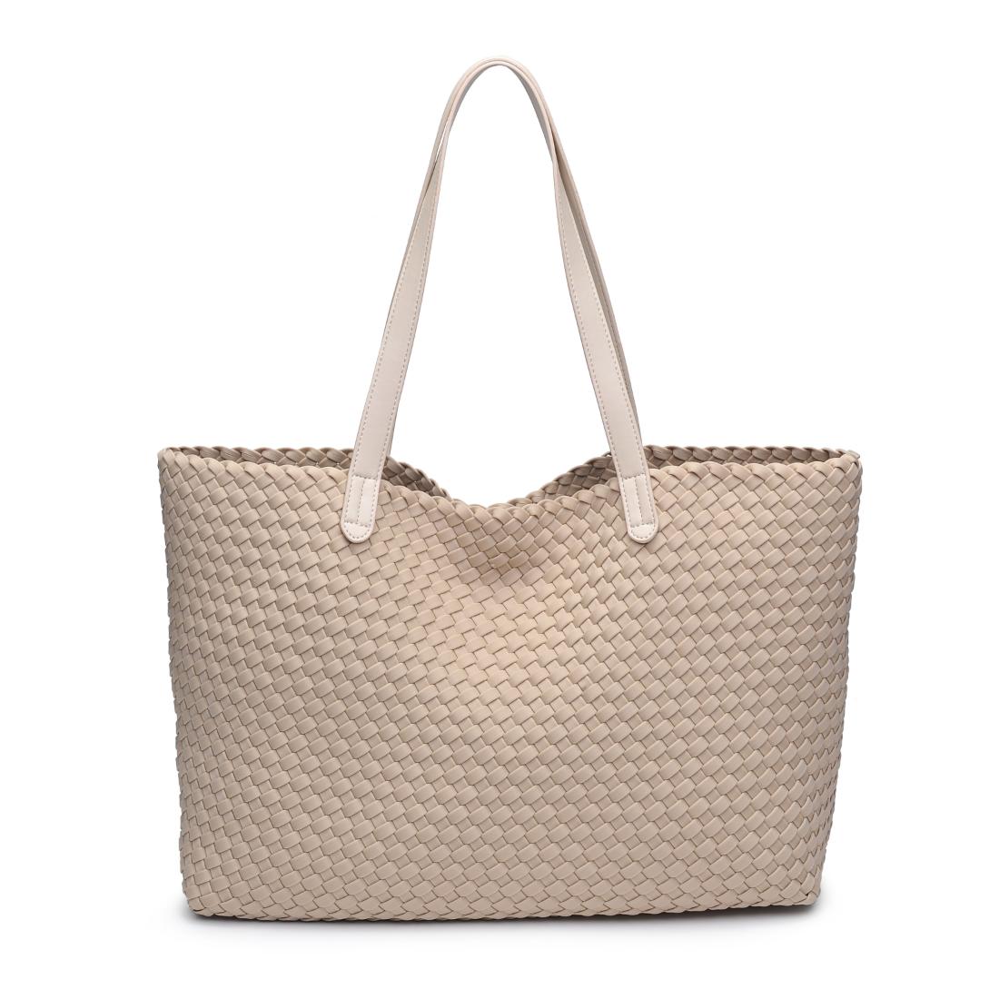 Woman wearing Cream Urban Expressions Evie Tote 840611146793 View 5 | Cream