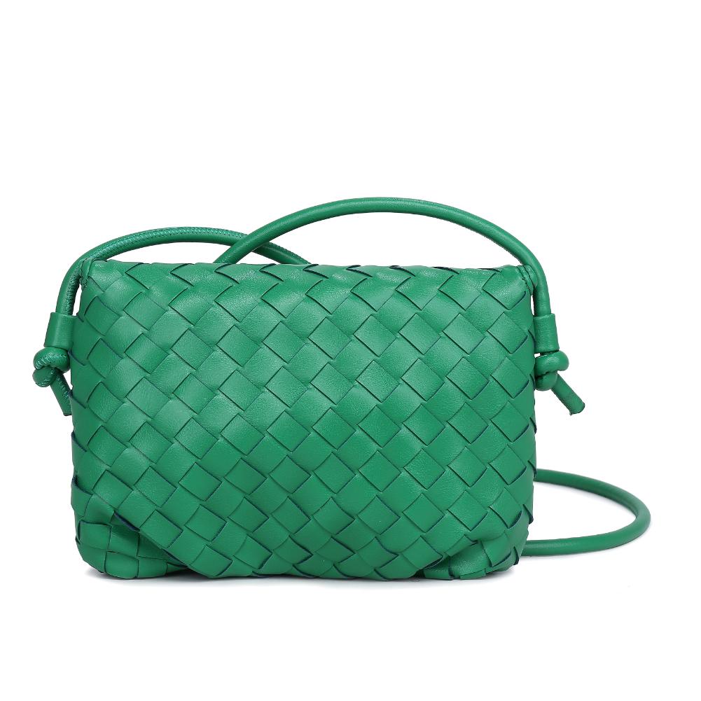 Woman wearing Kelly Green Urban Expressions Kylo Crossbody 840611124425 View 7 | Kelly Green
