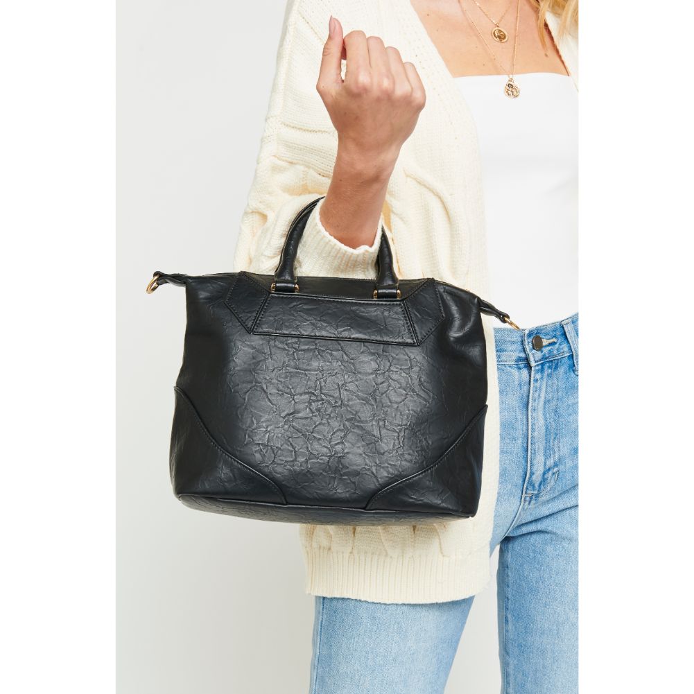 Woman wearing Black Urban Expressions Hayden Satchel NA-840611160065 View 4 | Black