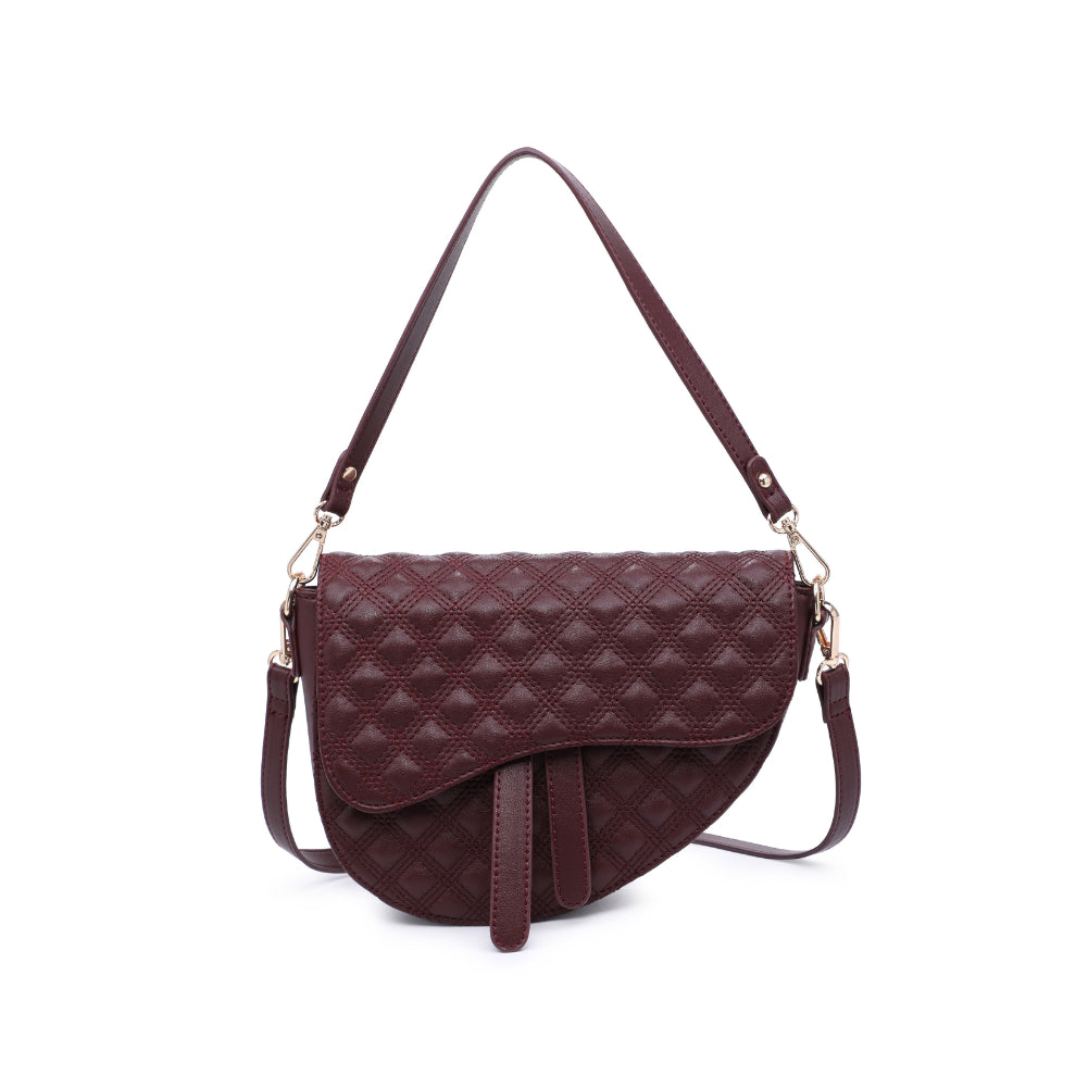 Woman wearing Chocolate Urban Expressions Lorena Baguette 818209011358 View 5 | Chocolate