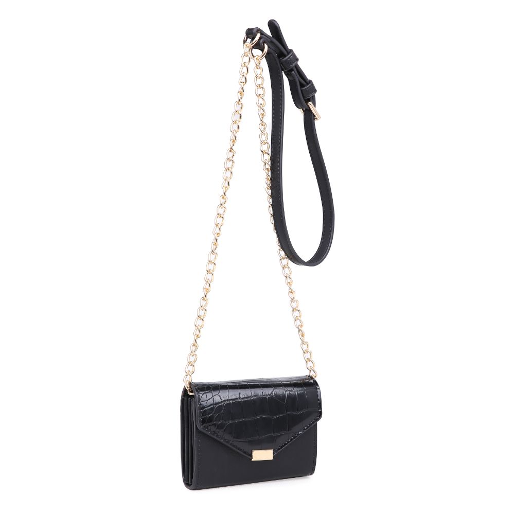 Product Image of Urban Expressions Jasmine - Croc Crossbody 840611165305 View 2 | Black
