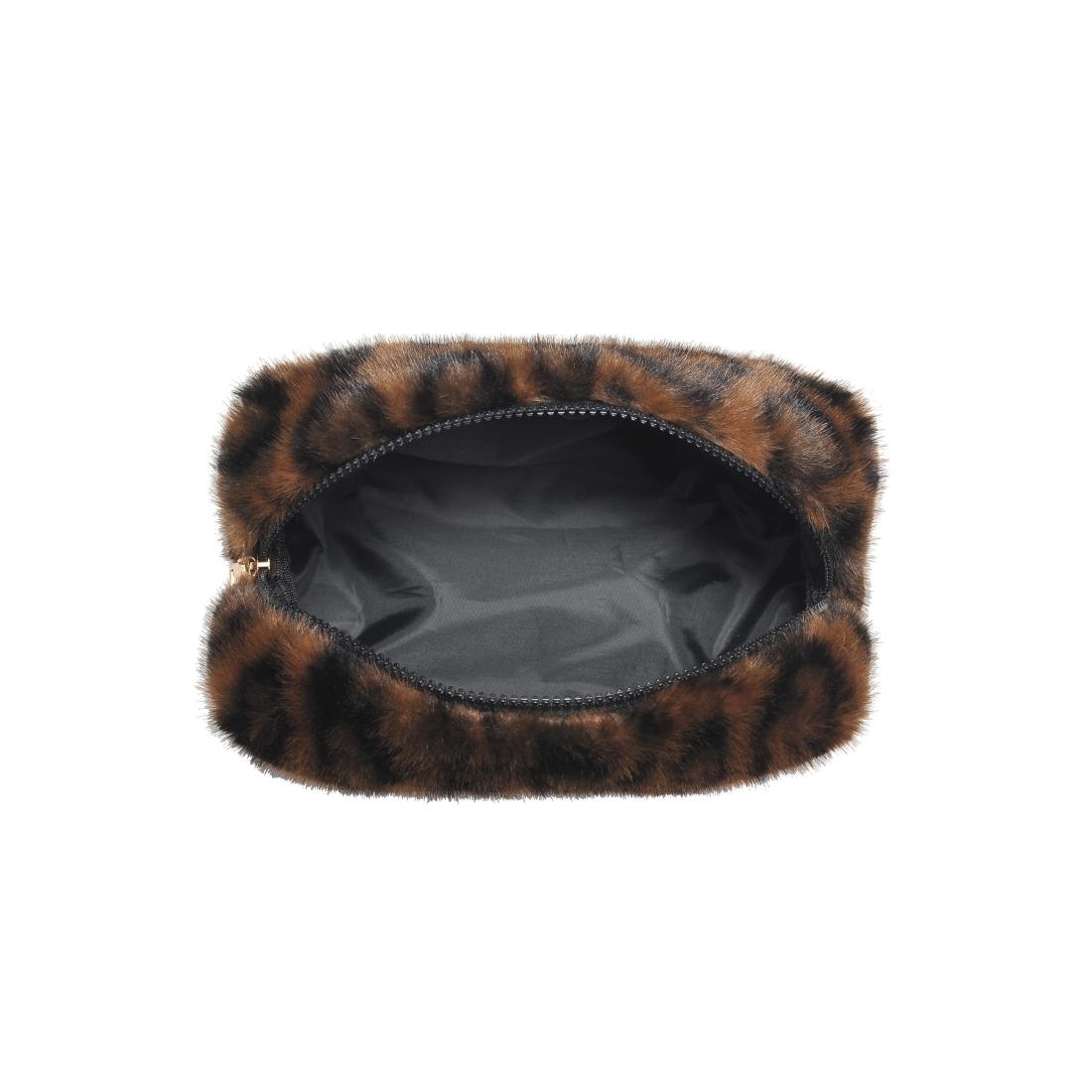 Urban Essentials Leopard Luxe Cosmetic & Travel Organizer Pouch 840611197771 View 8 | Leopard