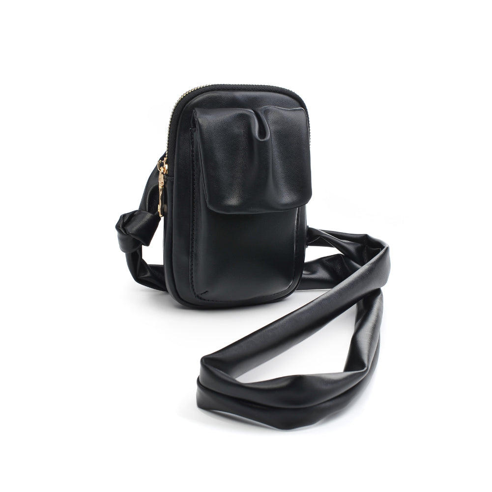 Product Image of Urban Expressions Autumn Cell Phone Crossbody 840611181565 View 6 | Black