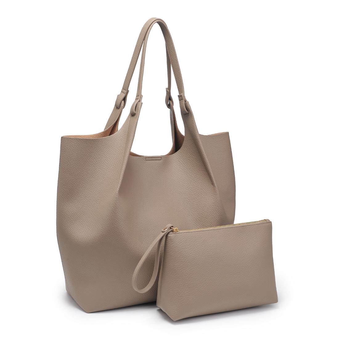 Product Image of Urban Expressions Maeve Tote 840611198891 View 6 | Taupe