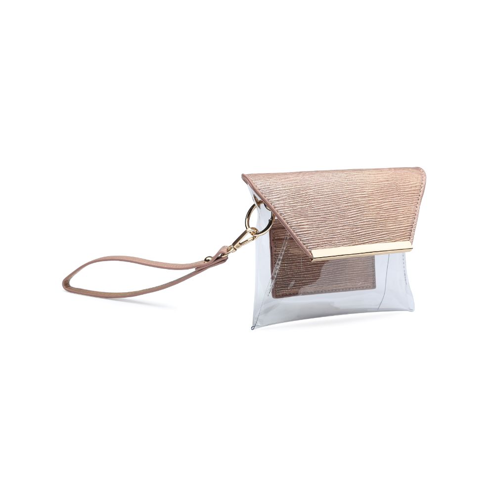 Product Image of Urban Expressions Reese Metallic Wristlet NA-840611163448 View 6 | Rose Gold