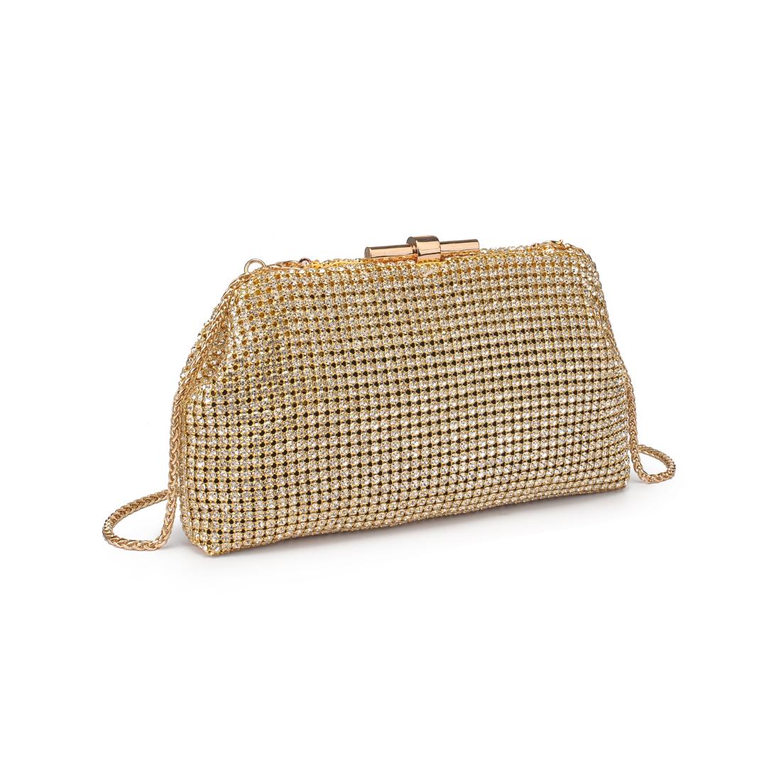 Product Image of Urban Expressions Delfina Evening Bag 840611198662 View 6 | Gold