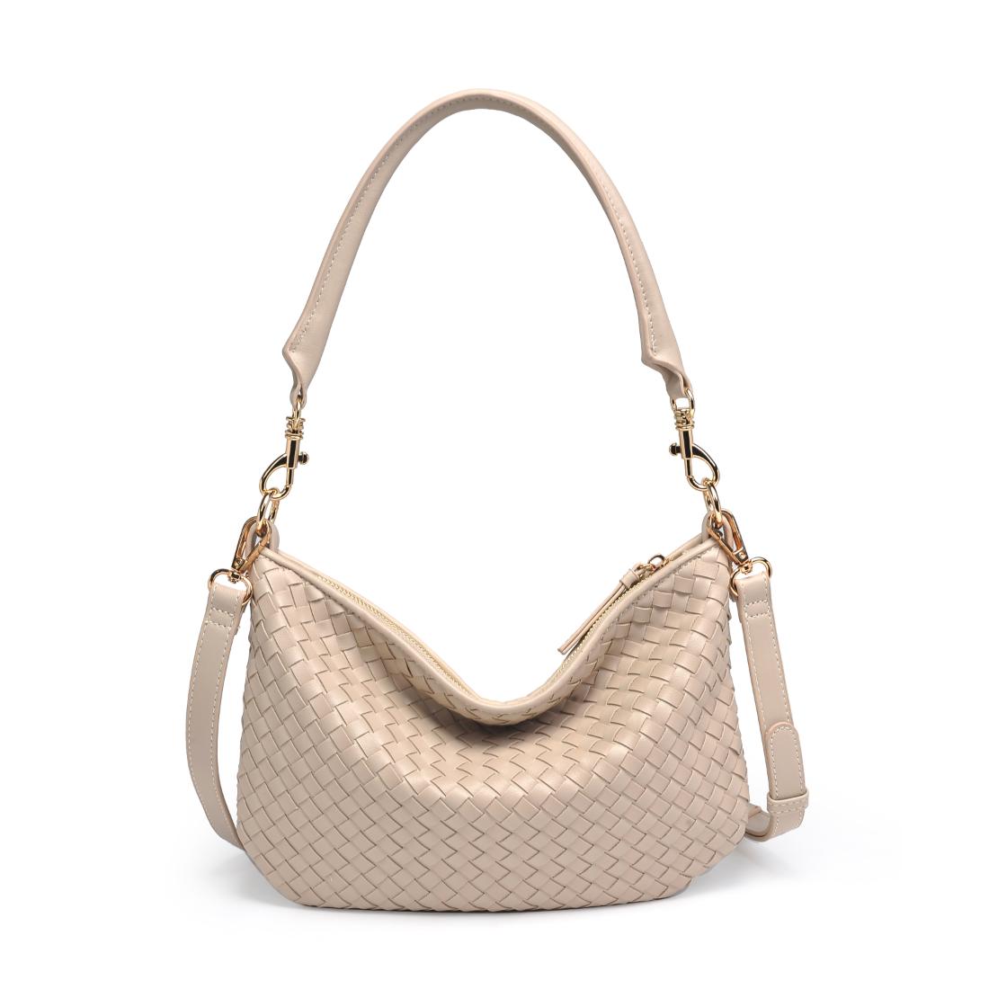 Urban Expressions Jordan - Woven Shoulder Bag 840504216411 View 3 | Oatmilk