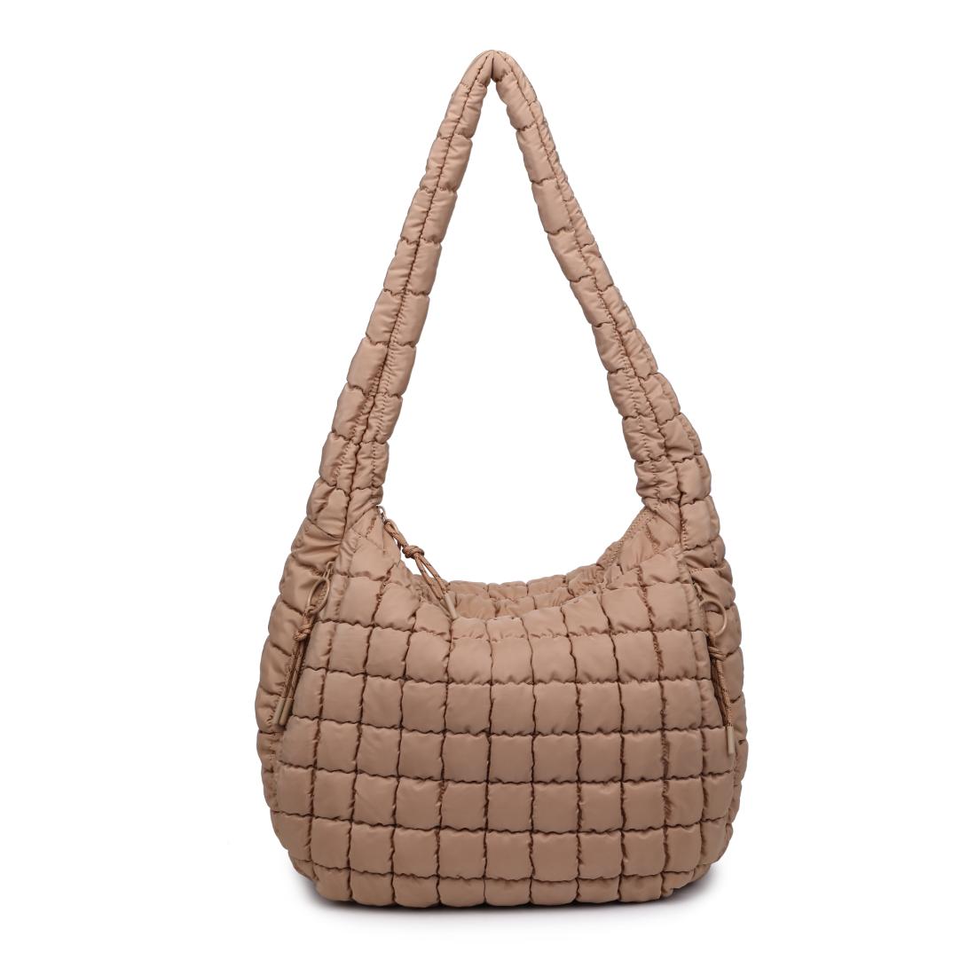 Woman wearing Natural Urban Expressions Tamsin - Quilted Puffer Hobo 840504200496 View 5 | Natural
