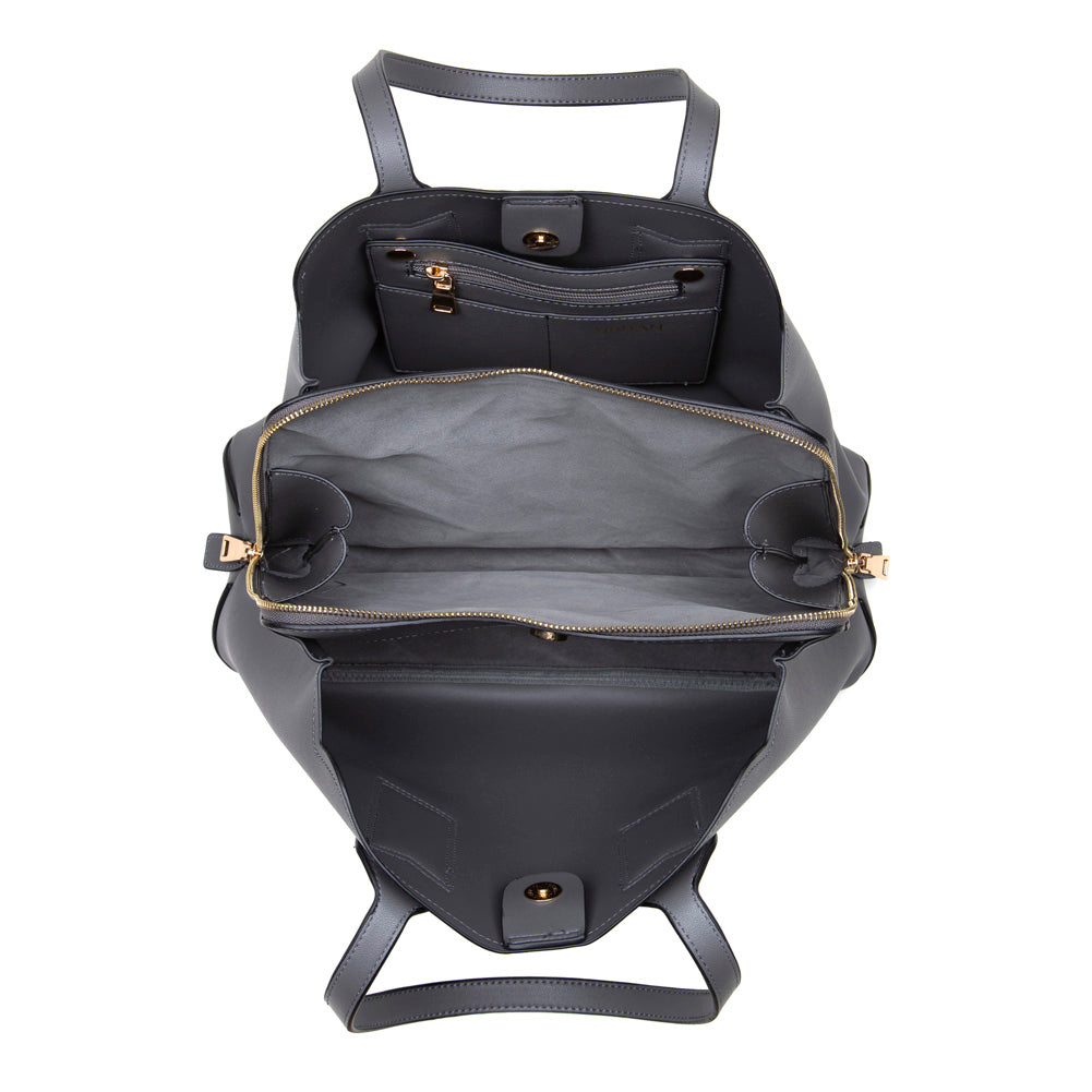 Product Image of Urban Expressions Georgia Satchel NA-840611153319 View 4 | Grey