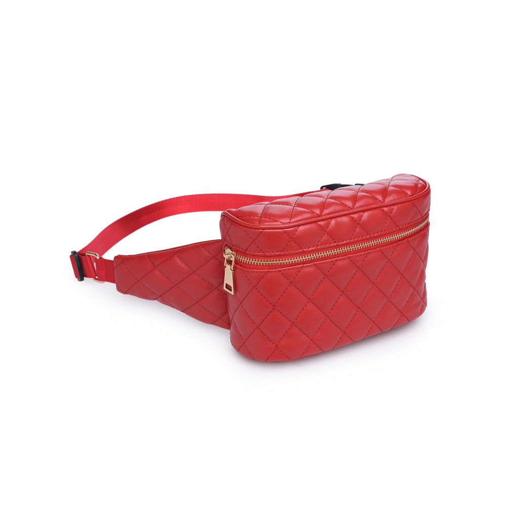 Woman wearing Red Urban Expressions Hawthorn Belt Bag NA-840611158604 View 6 | Red