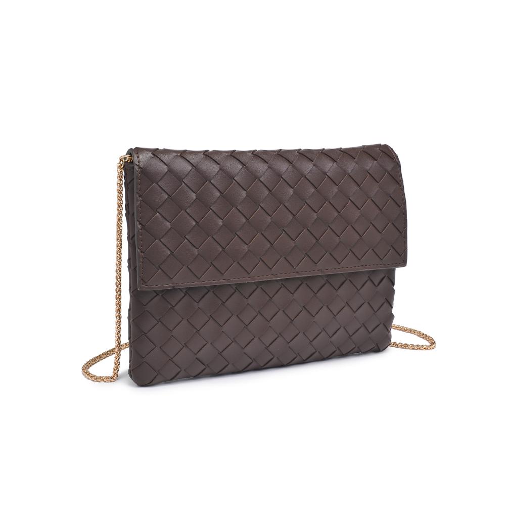Woman wearing Espresso Urban Expressions Ivy Clutch 840611133304 View 6 | Espresso