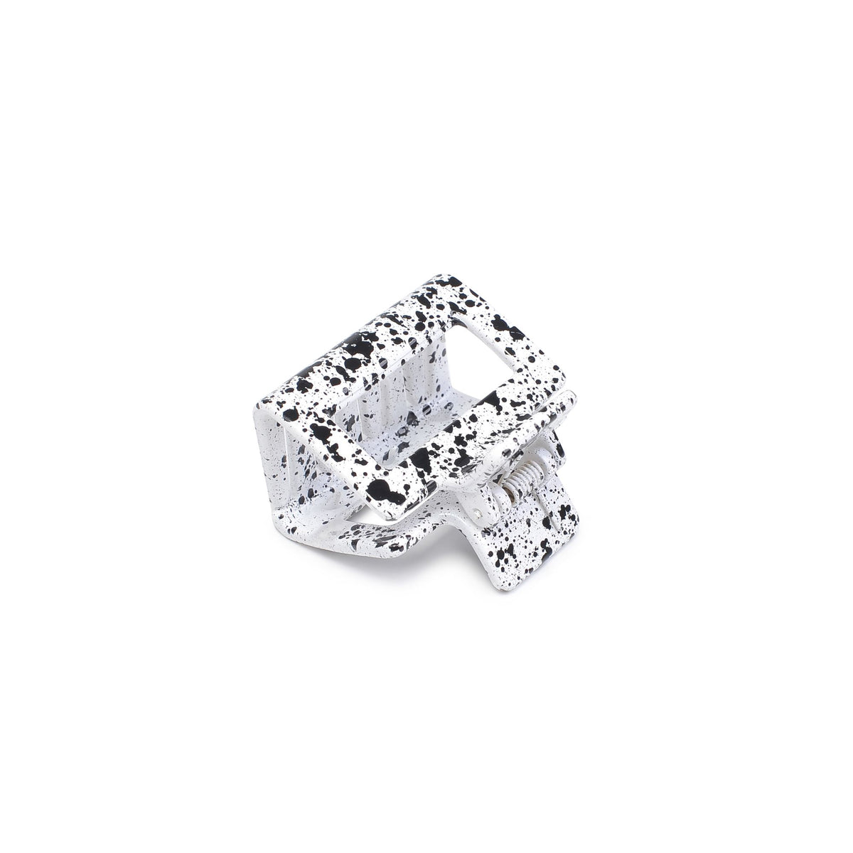Product Image of Urban Expressions Cutout Rectangle Medium Jaw Hair Claw 818209013598 View 2 | White Black