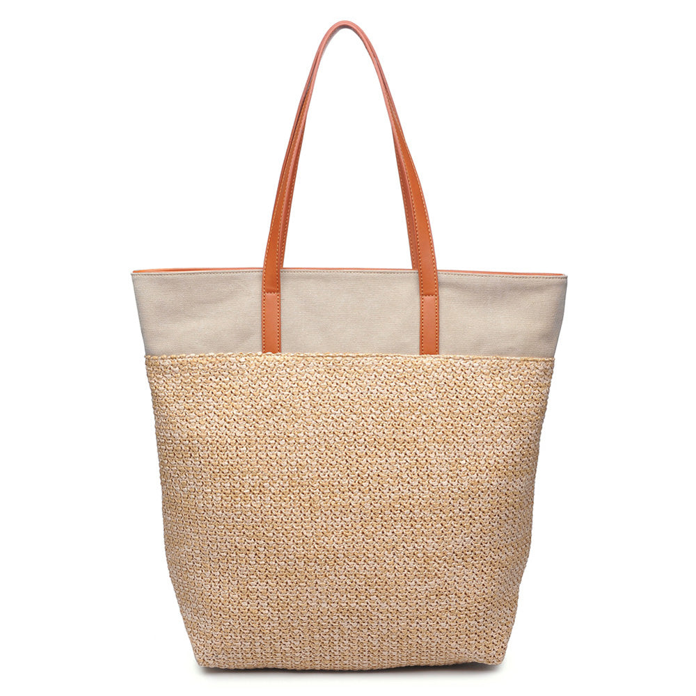 Product Image of Urban Expressions Marina Tote NA-840611143471 View 3 | Beige