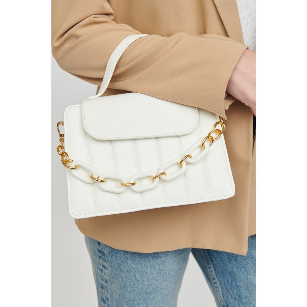 Woman wearing White Urban Expressions Yasmin Crossbody 818209019965 View 4 | White